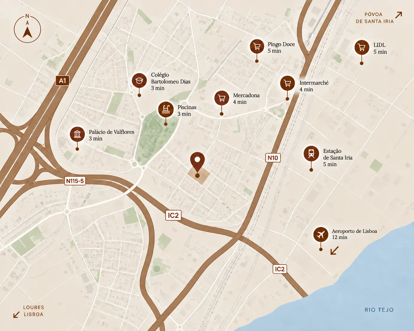 Mapa — Santa Iria de Azóia